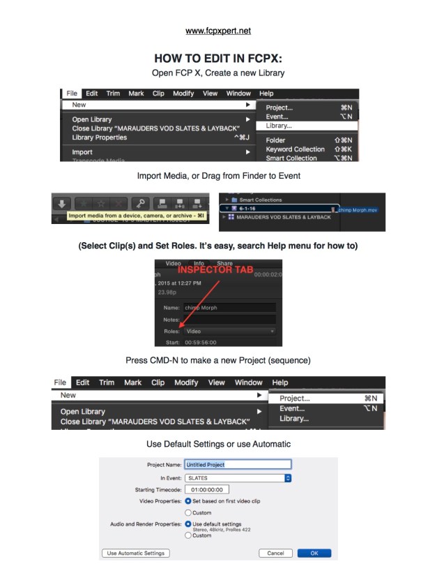HOW TO EDIT IN FCP X